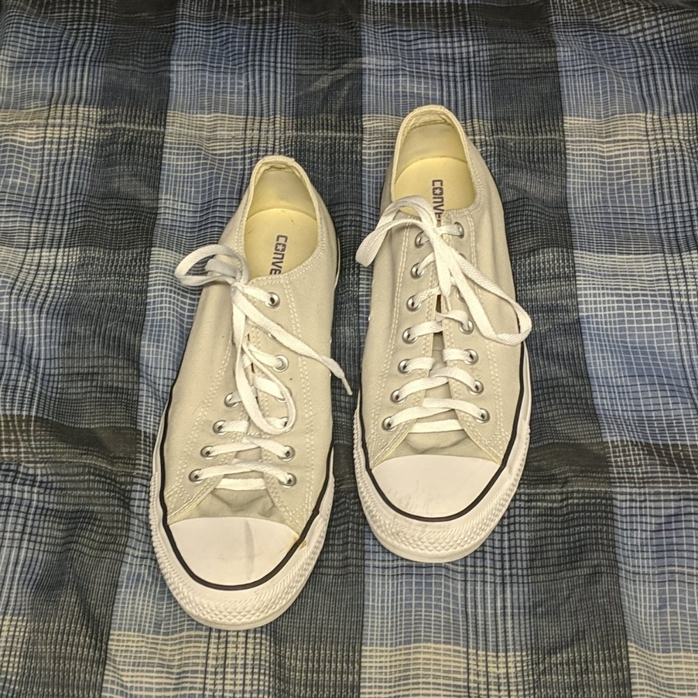Gray/Cream Converse All-Star Sneakers Size 14